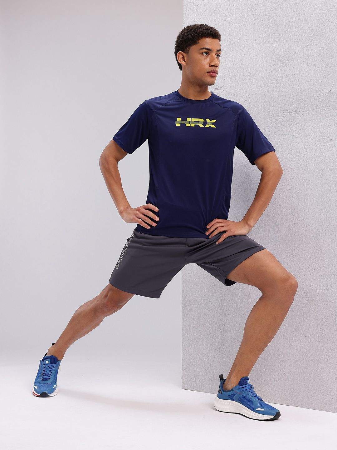 HRX by Hrithik Roshan Men Printed Rapid-Dry Training T-shirt