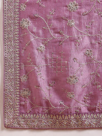 KALINI Floral Embroidered Sequinned Straight Kurta & Trousers With Dupatta