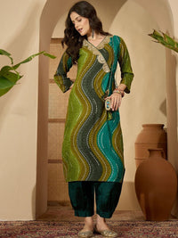 Kalini Women Abstrak Dicetak Harian A-Line Kurta