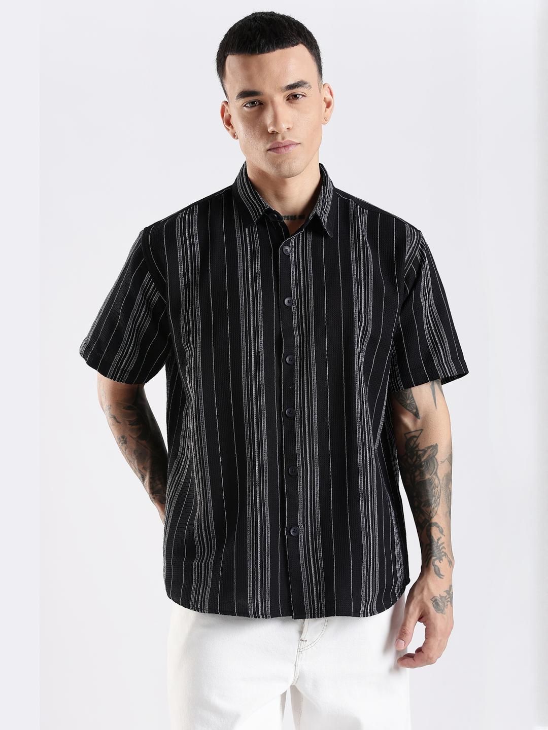 ADRO Men Black Shirts
