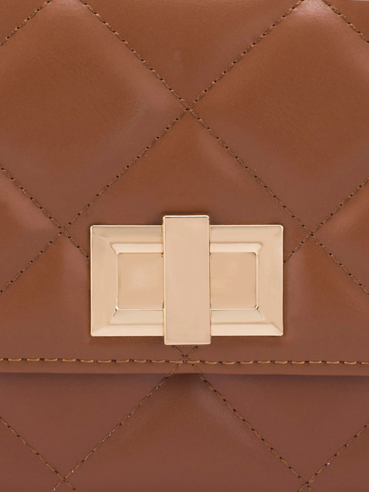 Lino Perros Structured Shoulder Bag With Quilted