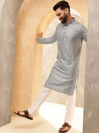 SOJANYA Men Embroidered Thread Work Kurta