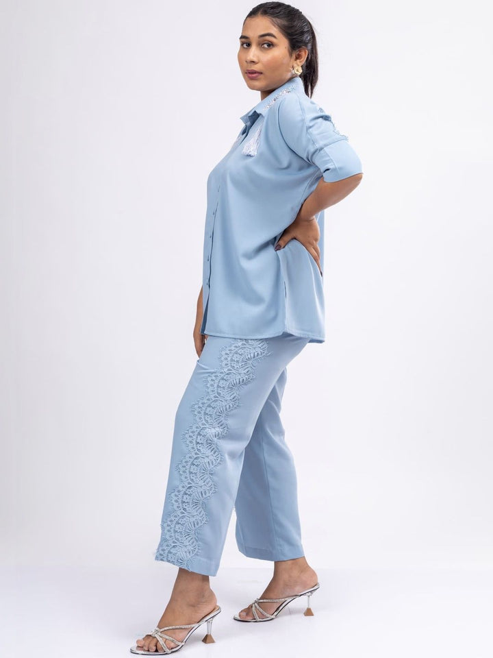 Mamicha Shirt Collar Shirt & Trousers Co-Ords