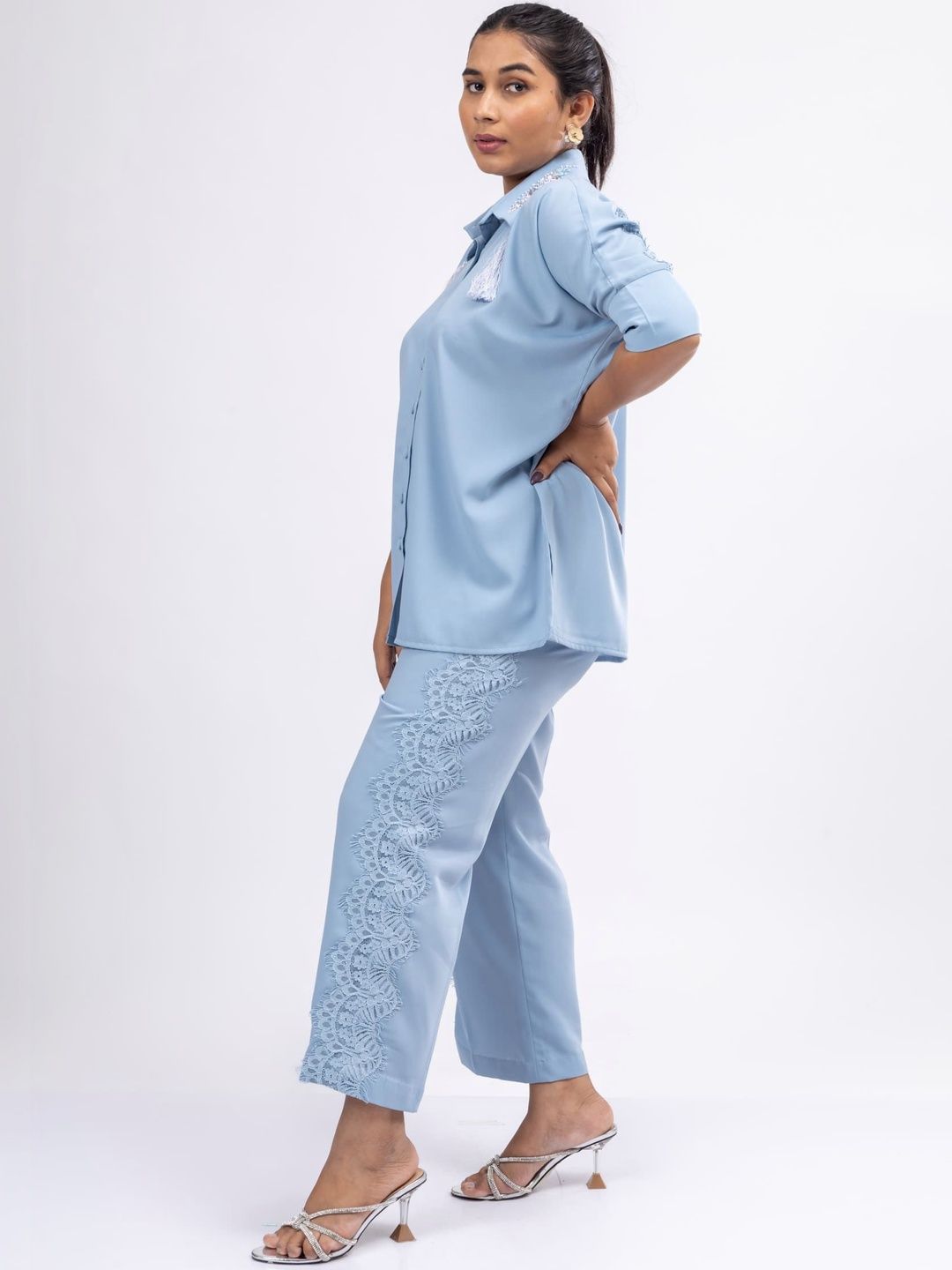 Mamicha Shirt Collar Shirt & Trousers Co-Ords