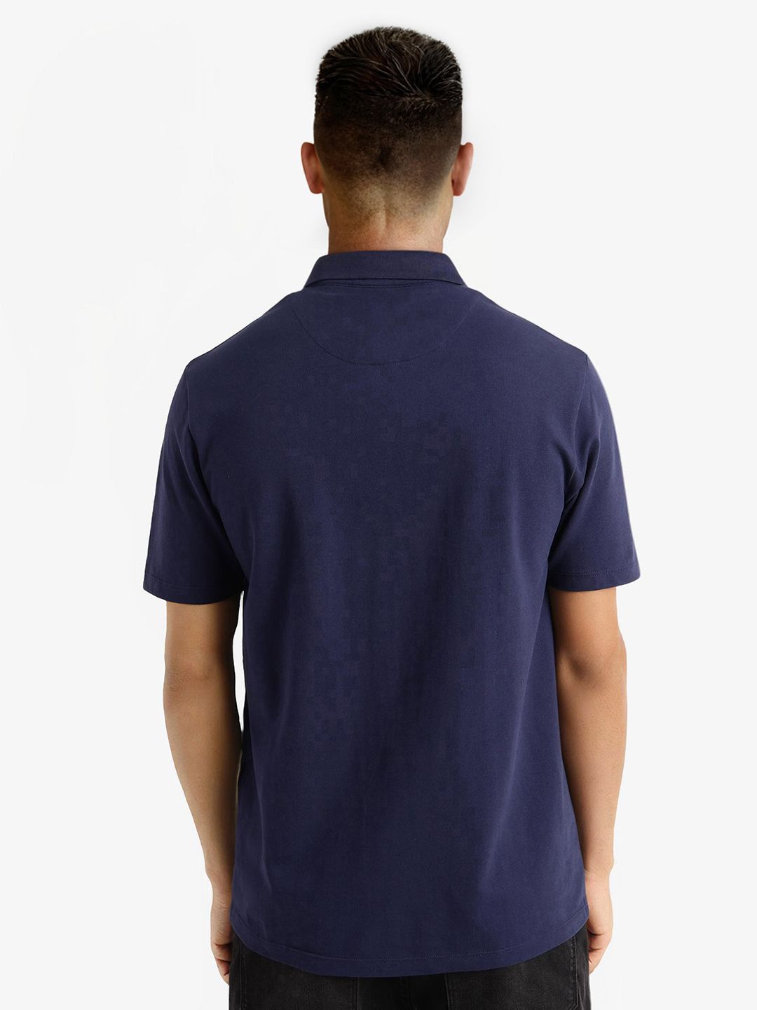 Lelaki Arnab Langka T-Shirt Kolar Polo Bercetak Floral