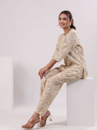 SANSKRUTIHOMES Women Printed Pure Cotton Night suit