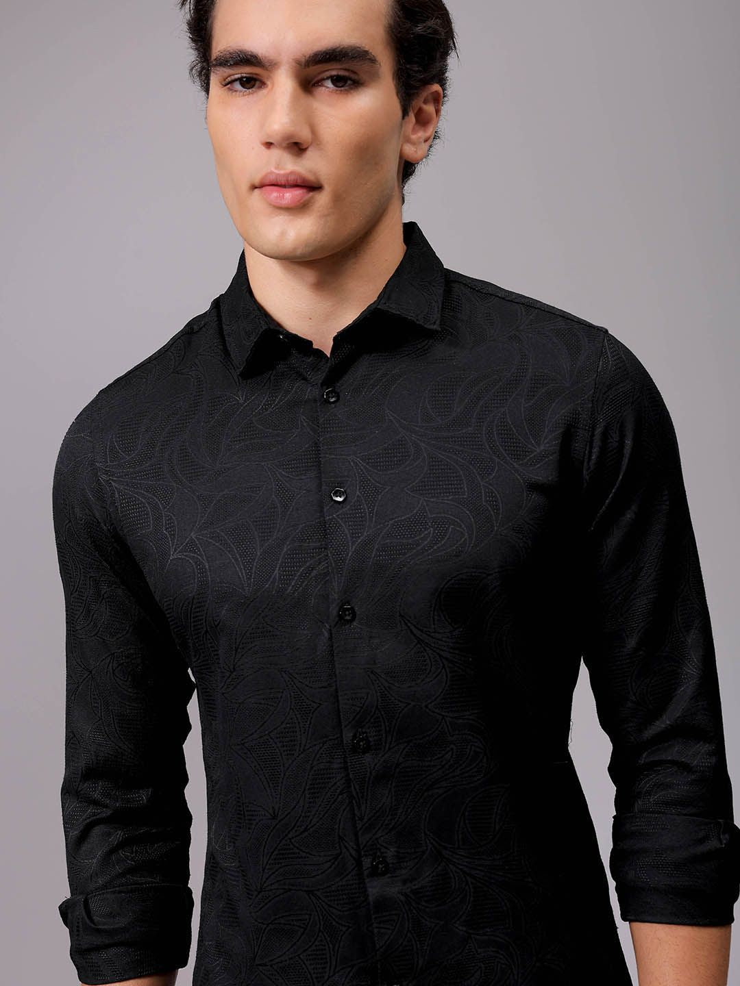 The Indian Garage Co Men Slim Fit Opaque Party Shirt