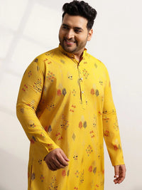 SOJANYA PLUS Motif Etnik Lelaki Bercetak Kurta Biasa dengan Piyama