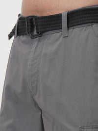 Highlander Men Regular Fit Mid-Rise Cotton Cargo Shorts
