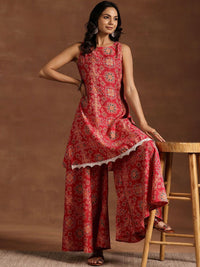 Libas Women Ethnic Motifs Printed Regular Kurta with Palazzos