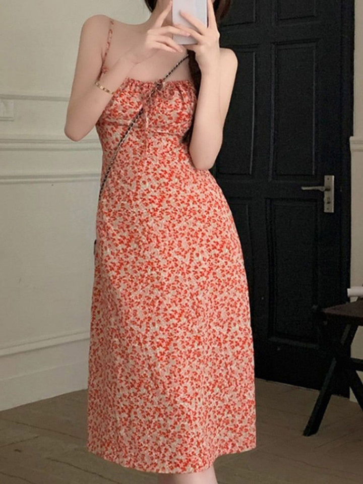 DressBerry Women Floral Printed Fit & Flare Midi Dress