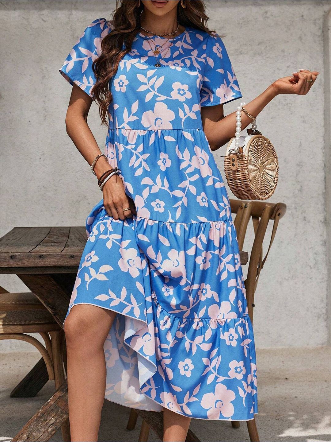 all about you Floral Print Maxi Midi Dress