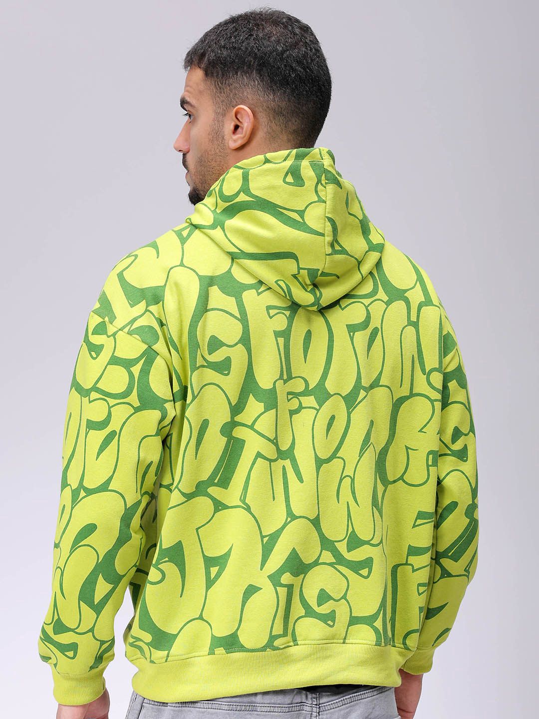 The Indian Garage Co Men Printed Hooded Sweatshirt