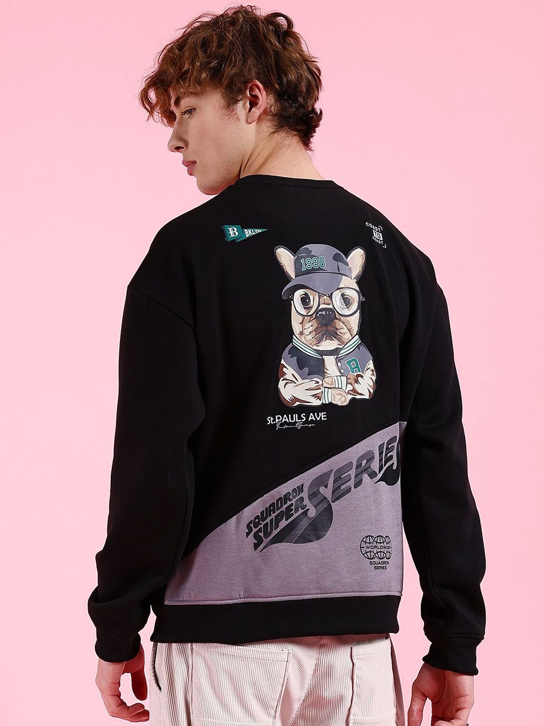 The Indian Garage Co Men Printed Pullover Sweatshirt