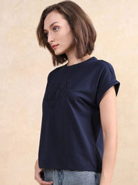 RAREISM Women Printed Extended Sleeves Pockets T-shirt