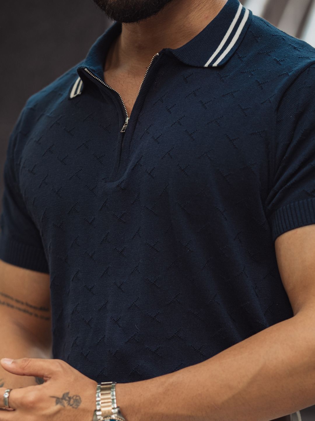 Powerlook Men Polo Collar T-shirt