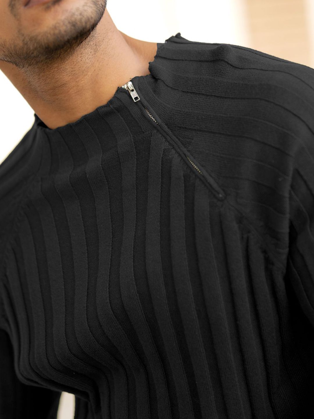 Powerlook Men Striped Round Neck Cotton T-shirt