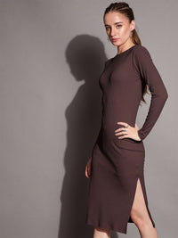 SASSAFRAS BASICS Bodycon Midi Dress