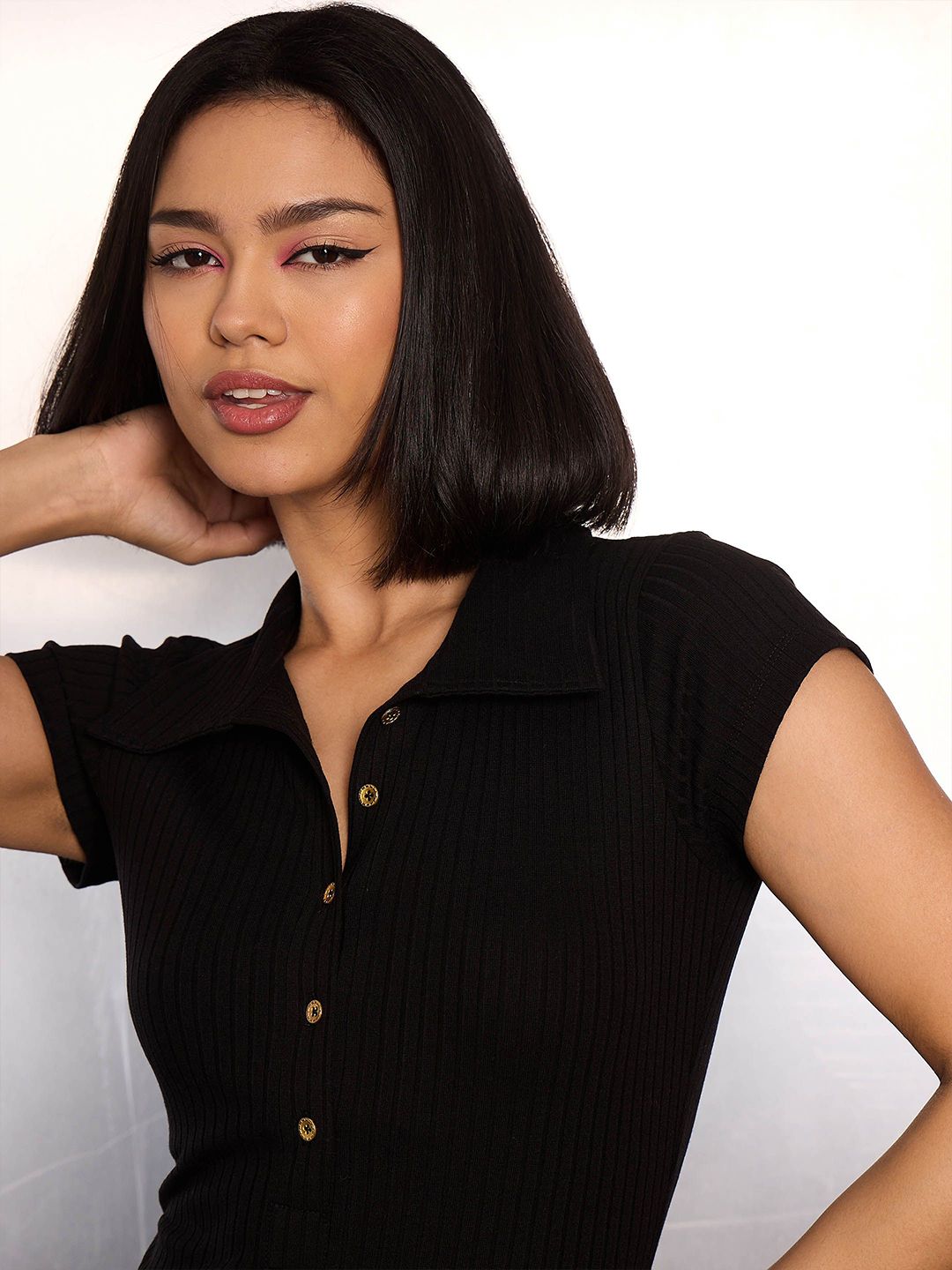 SASSAFRAS Bodycon Midi Dress