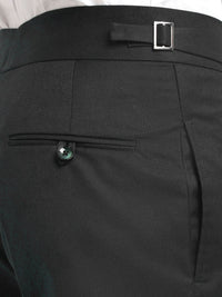 KLOTTHE Men Textured Slim Fit Easy Wash Pleated Trousers
