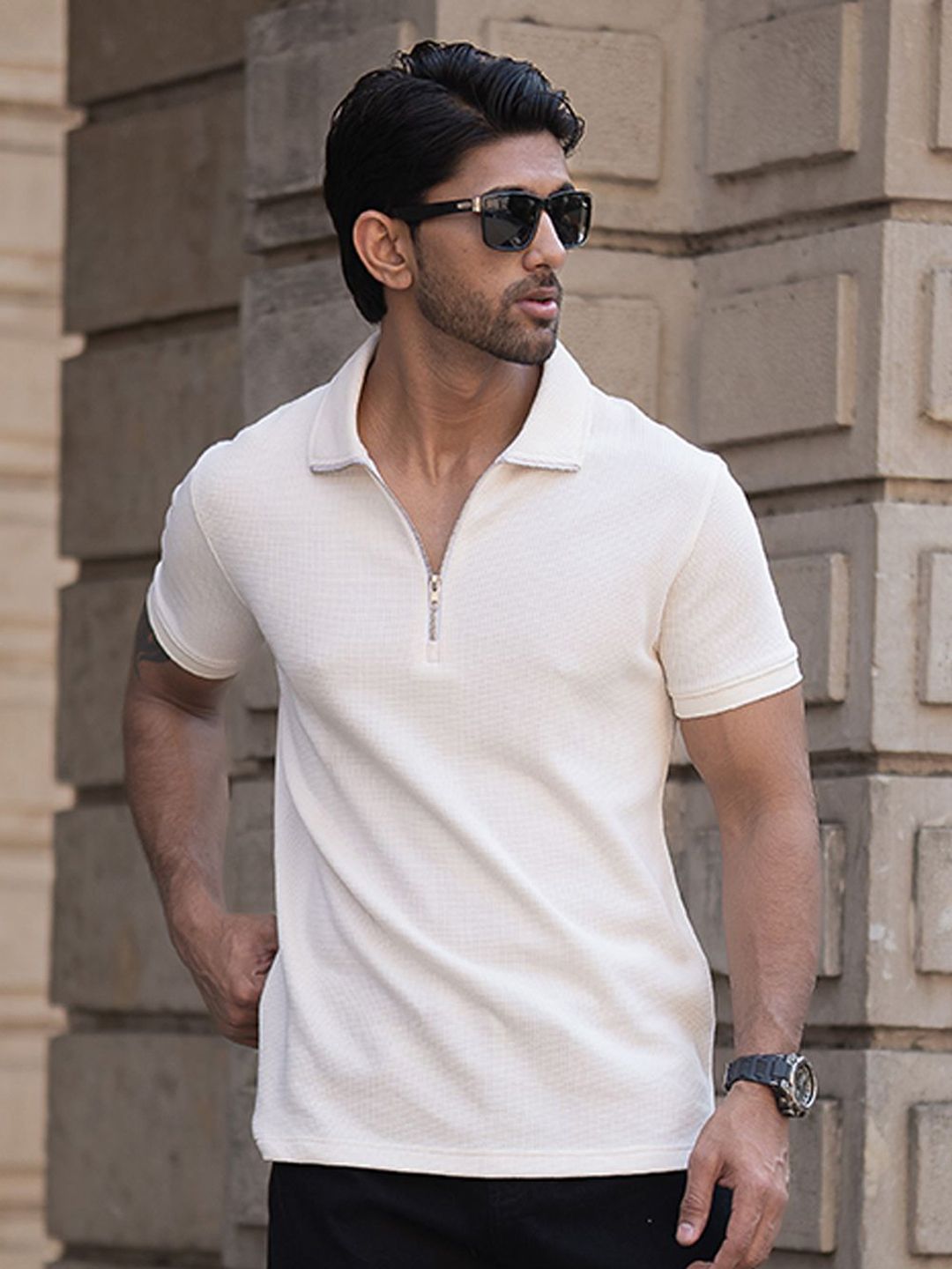 Powerlook Men Polo Collar T-shirt
