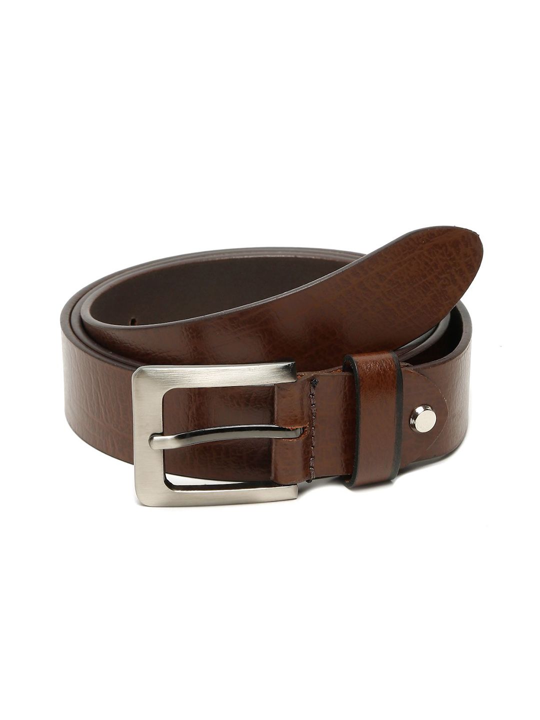 Teakwood Leathers Men Textured Leather Belt