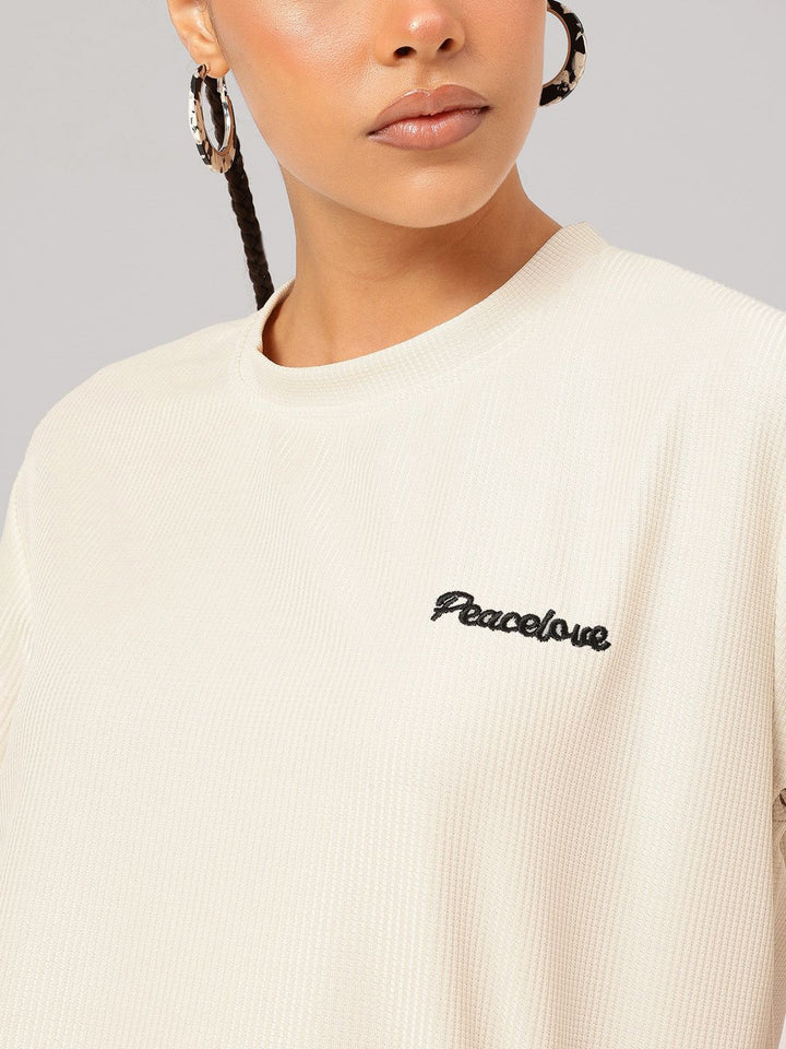 DressBerry Athleisure Vibes Textured Relaxed Fit Co-ords