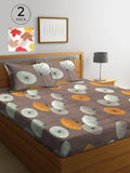 KLOTTHE Set 2 Cadar Bunga 300 TC King dengan 4 Sarung Bantal