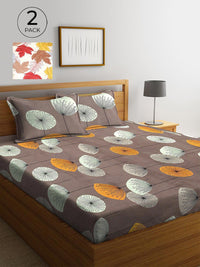 KLOTTHE Set 2 Cadar Bunga 300 TC King dengan 4 Sarung Bantal