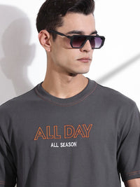 Thomas Scott Typography Printed Round Neck T-shirt