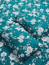 KLOTTHE Green Floral 300 TC Cadar King