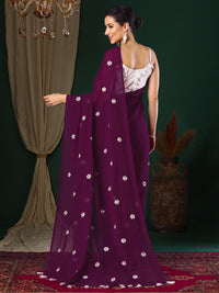 KALINI Embellished Embroidered Saree