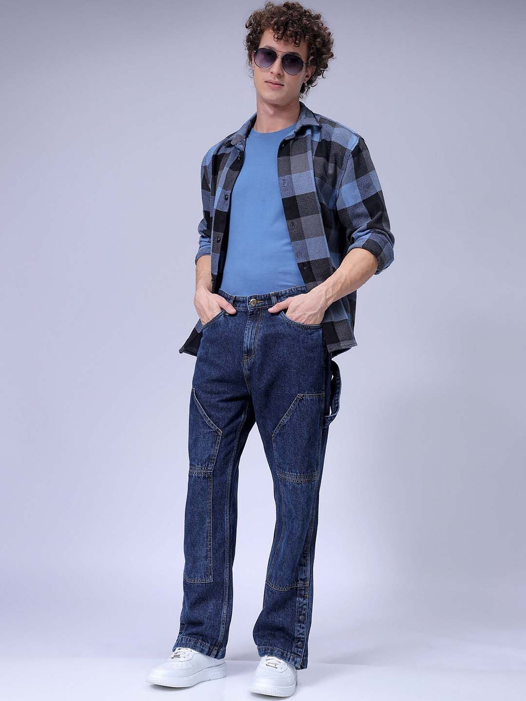 The Indian Garage Co Men Mid-Rise Relaxed Fit Jeans