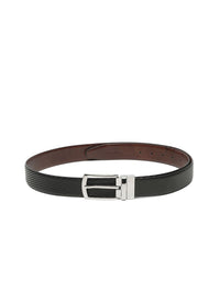 Teakwood Leathers Men Textured Leather Reversible Formal Belt