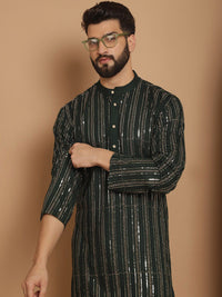 Anouk Embroidered Regular Thread Work Pure Cotton Kurta with Churidar