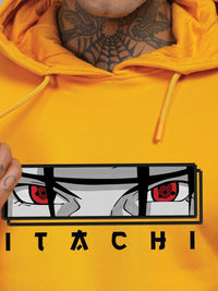 ADRO Mens Itachi Uchiha 320 GSM Heavyweight Cotton Poly Fleece Printed Hoodies