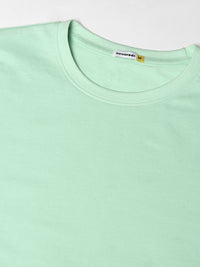 Bewakoof Men Sea Green Solid T-shirt