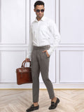 KLOTTHE Lelaki Slim Fit Seluar Pleated Mudah Dicuci