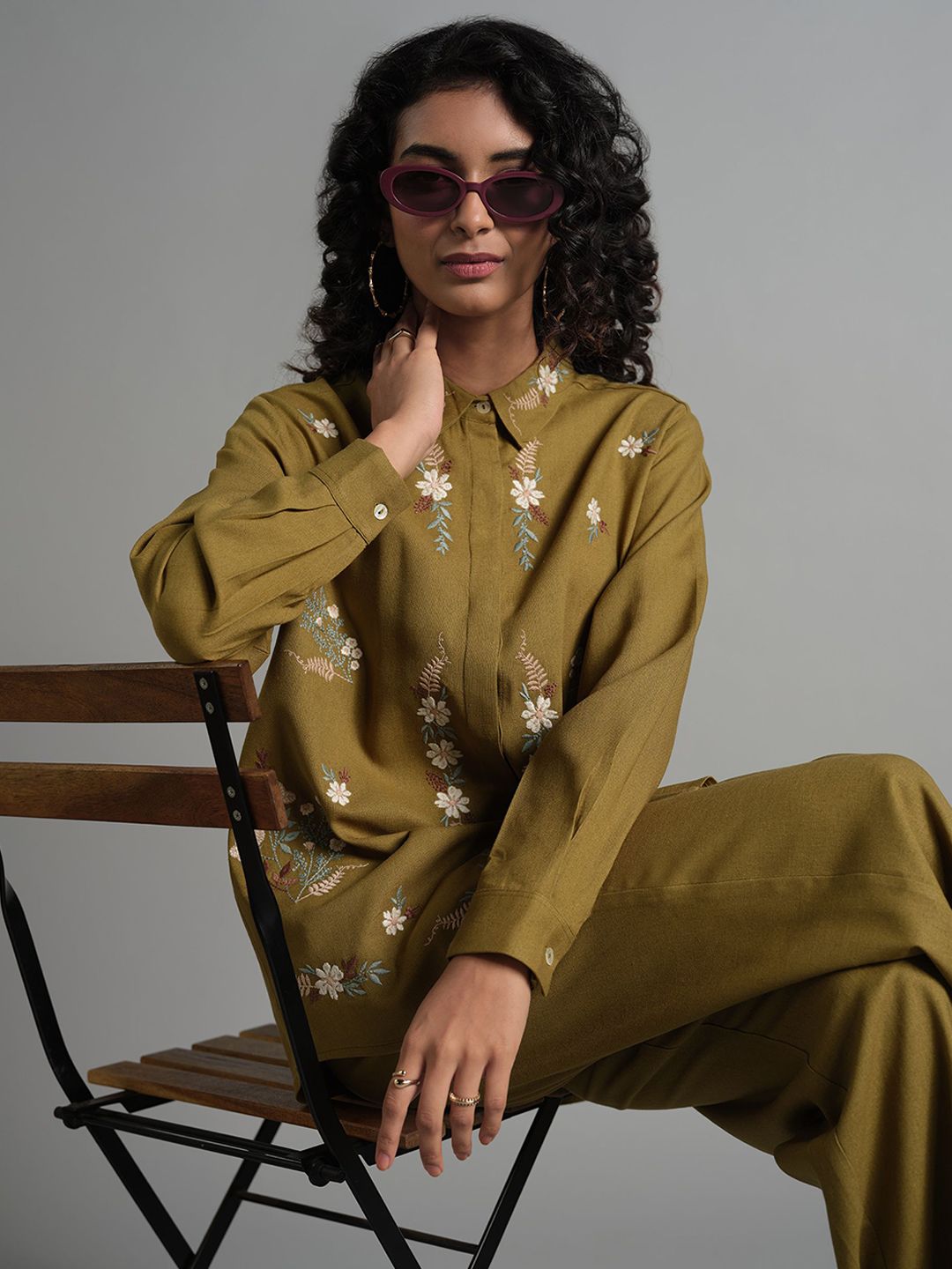 AND Shirt Collar Shirt With Trousers Co-Ords Set
