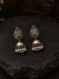 PANASH Teardrop Shaped Jhumkas Earrings