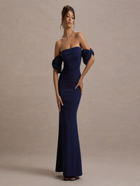 All about you Women Off-Shoulder Maxi Bodycon Dress