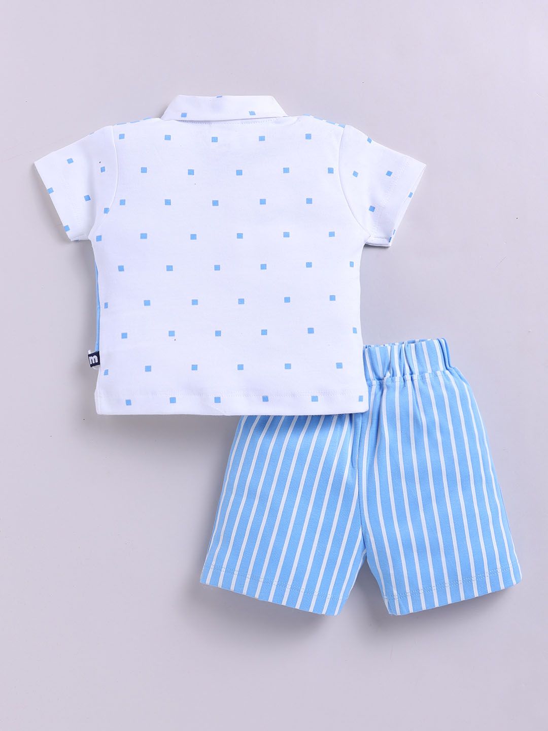 Moms Love Infant Boys Striped Pure Cotton Clothing Set