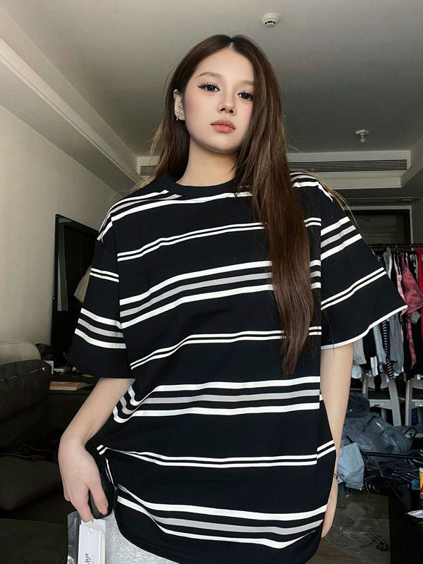 DressBerry Striped Cotton Tshirts