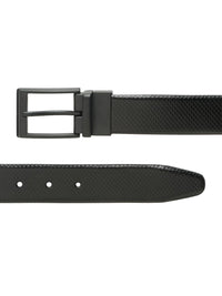 Teakwood Leathers Men Textured Leather Reversible Formal Belt