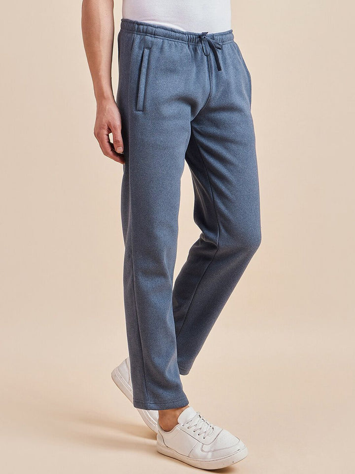 Sweet Dreams Men Mid-Rise Velvet Track Pants