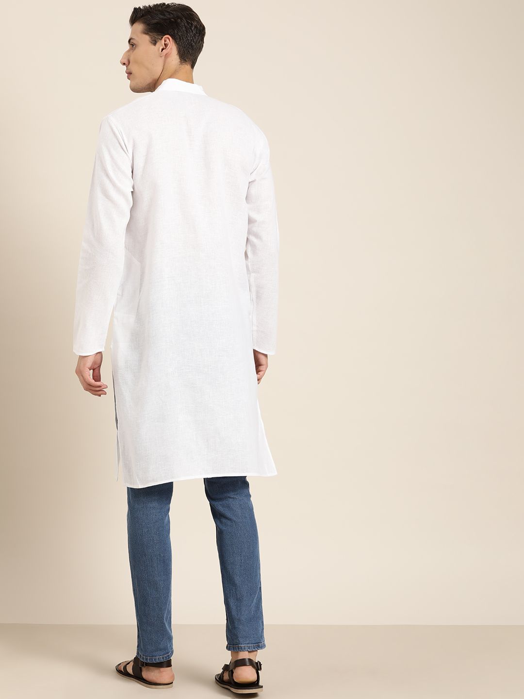 SOJANYA Kurta Putih Lelaki