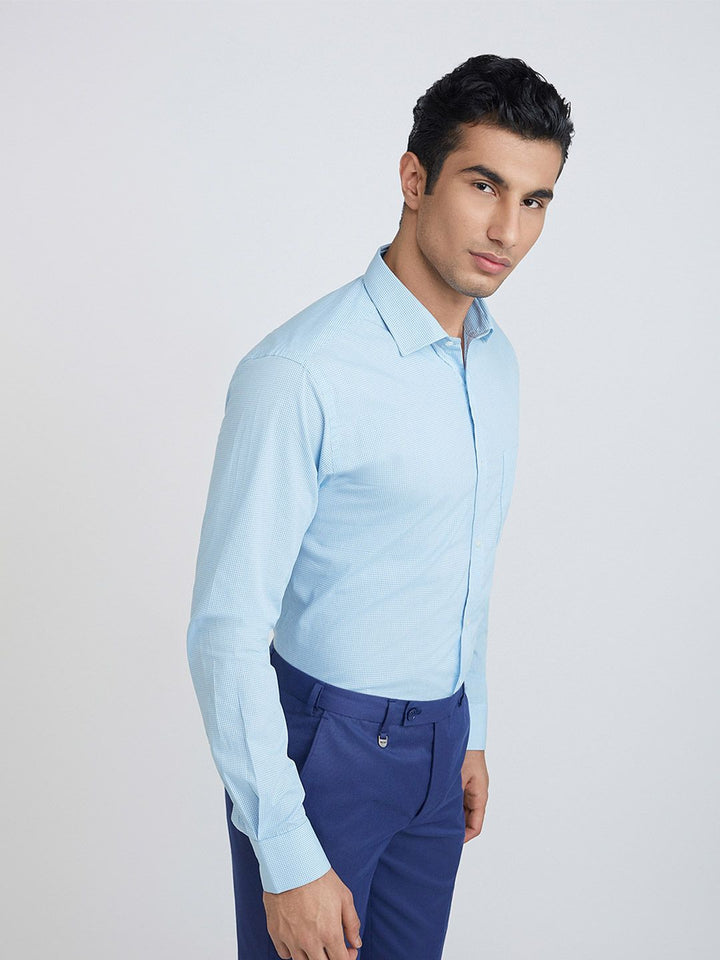 Park Avenue Pure Cotton Slim Fit Checked Formal Shirt