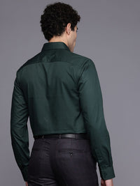 Raymond Pure Cotton Self Design Slim Fit Textured Formal Shirt