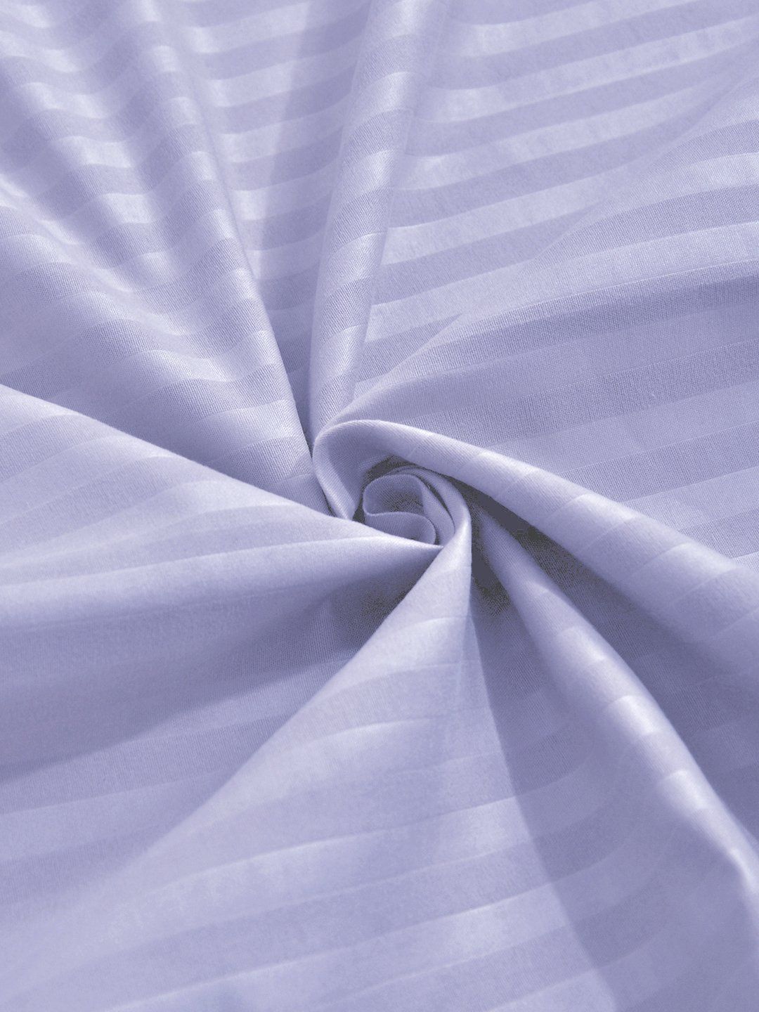 Myntra Elegant Homes Lavender & White Striped 300 TC King Bedsheet dengan 2 Sarung Bantal