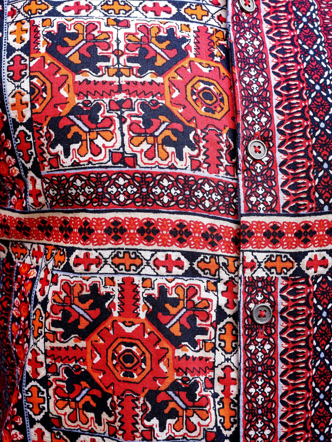 The Indian Garage Co Men Slim Fit Indie Printed Resortwear Shirt
